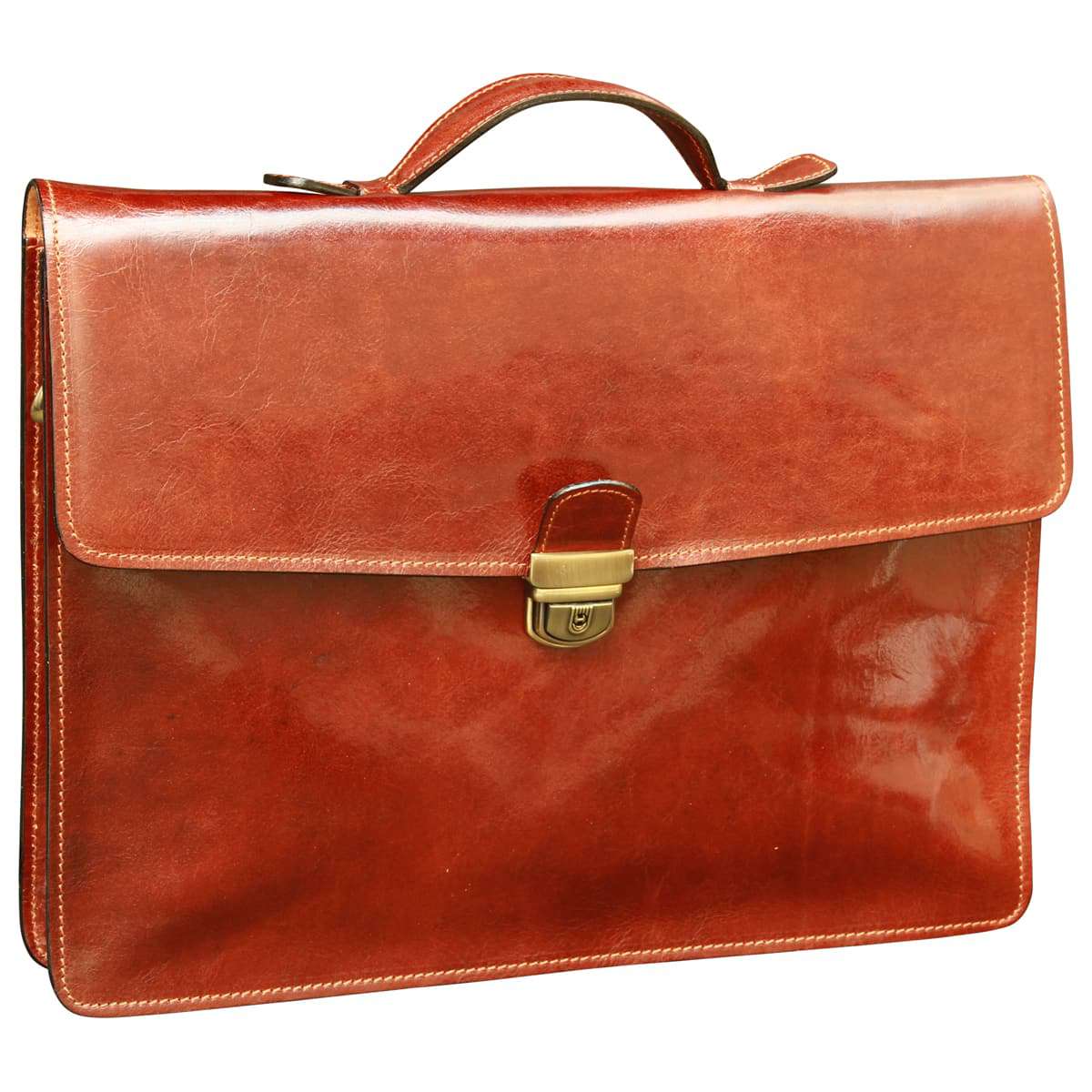 Business Briefcase - Brown-0